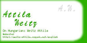 attila weitz business card